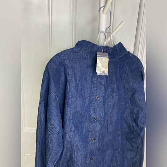 NWT FREE PEOPLE WOMAN’S Denim Shirt - Picture 4 of 9